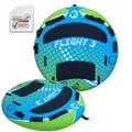 Produktbild: SPINERA Flight Towable Tube 1–4 Personen – Aufblasbarer Wasserreifen für Boot, Full Covered, 420/840 Denir,Eva-Polster, Boston Valve – Quick Connector Hook, Acttion 100% (Flight 3 Pers.)