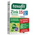 Produktbild: taxofit Zink 15 + Histidin + Vitamin C + Selen, 40 Tabletten