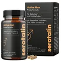 Produktbild: serotalin Active Men Prosta Formula – Für Testosteron², Fruchtbarkeit² & Spermienbildung³ - Vegan &  Germany - 60 Kapseln