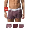 Produktbild: SNOCKS Boxershorts Enge Pants Herren Unterhose mit Streifen (6-St) aus Bio-Baumwolle, ohne kratzenden Zettel rot L