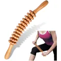 Produktbild: Massageroller Holz Faszienrolle Cellulite Massagegerät Lymphdrainage
