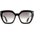 Produktbild: Tom Ford Square Womens Glänzend Schwarz Rauch Gradient FT0939 Phoebe