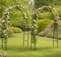 Produktbild: 2x Rosenbogen Set Metall Rankgitter Torbogen Gartenbogen Rankhilfe Spalier