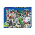 Produktbild: Heye HY29915 Berlin Quest, Pixorama Eboy Puzzle, Blue