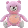 Produktbild: Chicco Baby Bär Nachtlicht Projektor Farbwechsel 30 Min. Musik Plüsch Teddybär Babyspielzeug rosa 17 5 - Rosa
