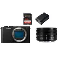 Produktbild: Panasonic Lumix DC-S9 + S 18-40mm f/4.5-6.3 + Akku DMW-BLK 22 + SanDisk 128 GB Schwarz