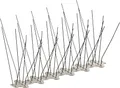 Produktbild: Sarei Taubenschutz Typ 2 Edelstahl 11 x 33,3 cm Vogelschutz Taubenabwehr Spikes