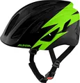 Produktbild: Alpina PICO - Leichter, Optimal Klimatisierter & Bruchfester Fahrradhelm mit Fliegennetz Für Kinder, optional mit Licht, Black-Green Gloss, 50-55 cm