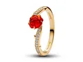 Produktbild: Pandora 163984C01-56 - Disney die Schöne und das Biest magische Rose Ring - Vergoldung - Murano & Zirkonia - Gr. 56