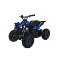 Produktbild: Actionbikes Motors Elektro-Kinderquad Reneblade, Mini-Quad mit 1000 Watt, Federung, Scheibenbremsen, drosselbar, LEDs (Classic, Schwarz/Blau)