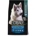 Produktbild: Farmina Cibau Sensitive Fish Medium/Maxi 12kg + 2kg
