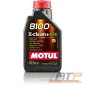 Produktbild: MOTUL 1 L LITER 8100 X-CLEAN + EFE 0W-30 MOTOR-ÖL MOTORENÖL VOLLSYNTHETISCH