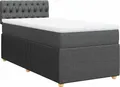 Produktbild: vidaXL Boxspringbett mit Matratze Dunkelgrau 80x200 cm Stoff