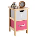 Produktbild: IDIMEX Kommode ESTA, Kinderzimmer, Nachttisch, Natur lackiert, Mädchen