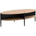 Produktbild: Vente-Unique Couchttisch, Schwarz, Hellbraun, Holz, Oval, 125x39x65 cm, Wohnzimmer, Wohnzimmertische, Couchtische