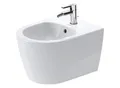 Produktbild: Duravit Me by Starck Wand-Bidet 2290153200 37x48cm, mit Hahnloch, Überlauf, Hahnlochbank, weiß seidenmatt