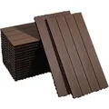 Produktbild: CCLIFE WPC Terrassendielen Balkon Boden Braun 60 x 30 x 2 cm 17 Stück 3,06 m²
