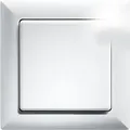 Produktbild: Funktaster Eltako FT55-wg mit Rahmen 80 x 80 mm außen reinweiß glänzend