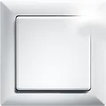 Produktbild: Eltako Funktaster FT55-wg mit Rahmen 80x80mm außen reinweiß