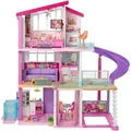 Produktbild: Barbie Puppenhaus Dream House, 3-stöckiges Puppenhaus mit 8 Zimmern, Barbie-Pool (Dreamhouse, Puppen Haus, Puppenhäuser, Set, mit Rutsche 70 -tlg