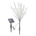 Produktbild: Esotec Solar Lichterzweige, 60 LEDs, Akku, flexibel biegbar, Dekokbeleuchtung, Gartenstecker, Lichterkette, Winterdeko, Partydeko, Erdspieß, LED Baum, IP44, außen, wetterfest, winterfest, 102582
