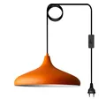 Produktbild: Champion Pendelleuchte mit Stecker 35 cm, Orange Metall Lampe