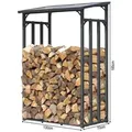 Produktbild: Quick Star Kaminholzregal Kaminholzregal 130x70x185 cm 1,6 m3, BxTxH:130x70x185 cm schwarz 130 cm x 185 cm x 70 cm