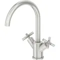 Produktbild: Steinberg Serie 250 Waschtischarmatur, schwenkbar, Zweigriff, mit Ablaufgarnitur, Ausladung 155mm, 2501500BN