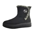 Produktbild: s.Oliver Damen Winterstiefel ohne Absatz Gefüttert Vegan, Schwarz (Black), 38 EU