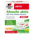 Produktbild: Doppelherz Abwehr aktiv DIRECT - mit Zink, Selen & Vitamin C zur Unterstützung des Immunsystems PLUS Histidin - 20 Micro-Pellets mit Orangen-Geschmack