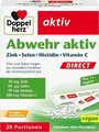 Produktbild: Doppelherz Abwehr aktiv DIRECT Immunsystem Vitamin C Zink Selen Unterstützung
