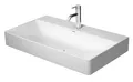 Produktbild: Duravit Waschtisch DURASQUARE ohne Überlauf, mit Hahnlochbank, 800 x 470 mm 1 Hahnloch weiß