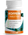 Produktbild: Koffeintabletten 365x - 200 mg Koffein pro Tablette - optimal hochdosiert - laborgeprüft auf den Koffein-Gehalt und die Reinheit - Vorrat für ein ganzes Jahr - 100% vegan