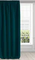Produktbild: Eurofirany Logan Vorhang Blickdicht, Blackout, Satin Verdunkelungsvorhang mit Kräuselband-1 STK. Elegant, Glatt, Einfarbig, Wohnzimmer, Schlafzimmer, Petrol, 135x270 cm