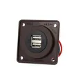 Produktbild: Berker Integro Flow/Pure Doppel USB-Ladesteckdose, 12V, braun