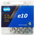 Produktbild: KMC E10 Fahrradkette E-Bike 10-fach 122 Glieder Silber inkl Kettenschloss