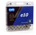 Produktbild: KMC e10 EPT 122 Glieder silber E-Bike 10-fach Kette + Clips