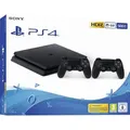 Produktbild: Sony Playstation 4 Slim 500GB, schwarz, inkl. 2 Controller - Schwarz