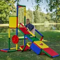 Produktbild: QUADRO Evolution – Modulares Klettergerüst Spielturm für Kinder, 416 Teile, ab 6 Monaten, Indoor/Outdoor, UV-stabil, Made in Germany