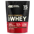 Produktbild: Optimum Nutrition Gold Standard 100% Whey, Proteinpulver, Geschmack Double Rich Chocolate, 465g, 15 Portionen