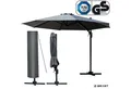 Produktbild: BRAST Sonnenschirm Alu Ampelschirm Ø300cm inkl. Schützhülle, wahlweise mit LEDs,drehbar schwenkbar & höhenverstellbar