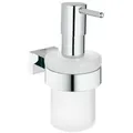 Produktbild: GROHE Seifenspender mit HalterEssentials Cube 40756 chrom