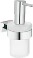 Produktbild: Grohe Seifenspender mit Wandhalter Essentials Cube chrom