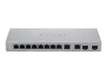 Produktbild: ZyXEL Switch smart managed Layer2 12 Port. 8x 1 GbE. 2x 2.5. SFP+. Desktop. - Switch - 12-Port