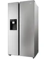 Produktbild: Haier Side-by-Side Front aus Edelstahl HSW79F18CIMM, 177,5 cm hoch, 90,5 cm breit, WIFI connected, Total No Frost, Wasser- und Eiswürfeldispenser