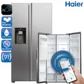 Produktbild: HAIER HSW79F18CIMM Side by Side Kühlschrank Total No Frost Wasser- und Eiswürfel