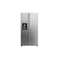 Produktbild: Haier Amerikanischer kühlschrank 90,5 cm, 601 l, belüftet, platin
