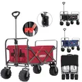 Produktbild: AREBOS Transportkarre Rot | faltbar, 100 kg, Bremse & Teleskopgriff