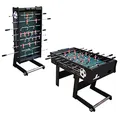 Produktbild: Cougar Scorpion Kick Tischkicker | Kickertisch in Schwarz klappbar | Fußballtisch inkl. 2 Bälle & Punktezähler | Indoor Tischfußball | Maße 122x61x80 cm