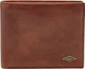 Produktbild: FOSSIL Leder Geldbörse Ryan Large Coin Pocket Bifold Dark Brown braun
